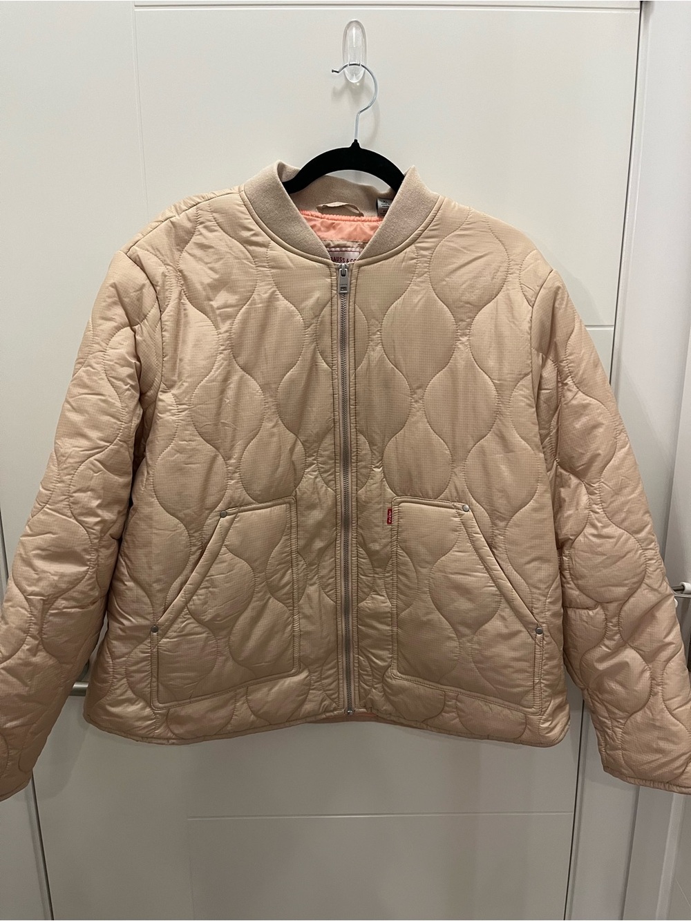 Levi's Women's Onion Quilted Liner Jacket Tan Beige Size XL